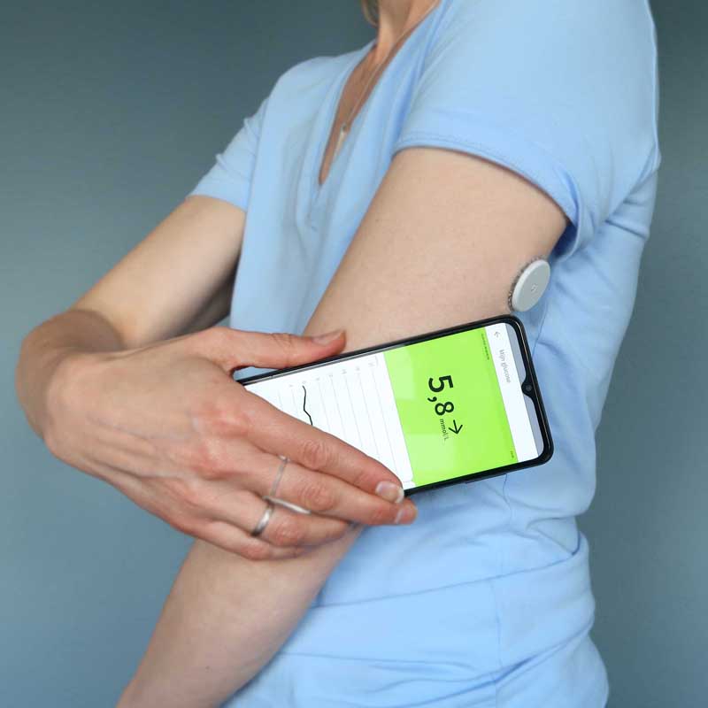 scannen van de glucosesensor
