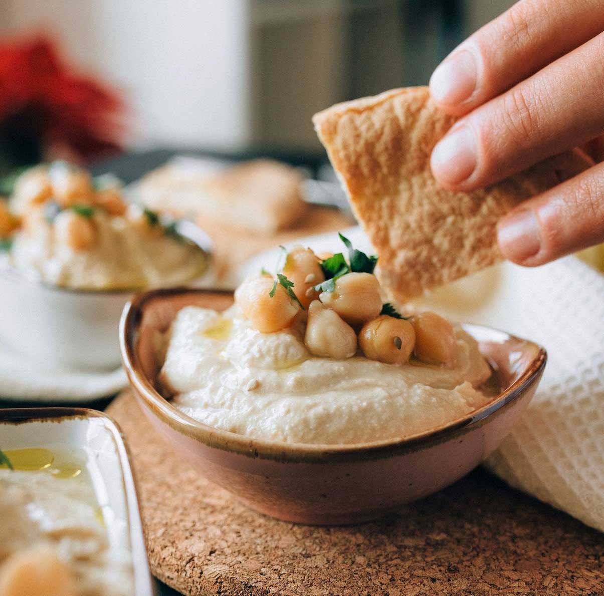 Hummus van kikkererwten