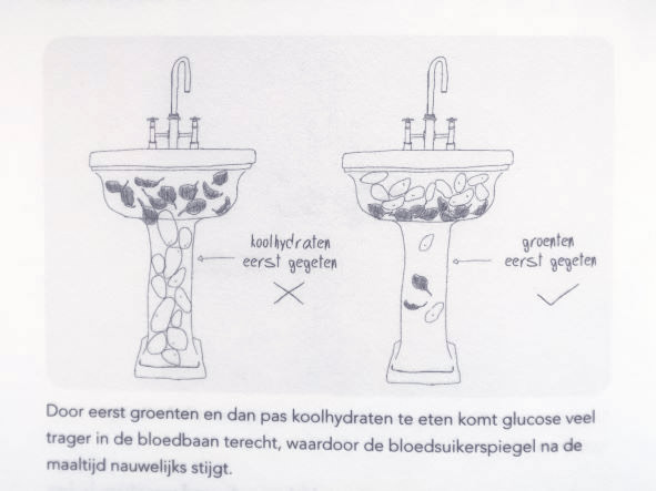 Illustratie uit boek Glucose revolutie van Jessie Inchauspé.