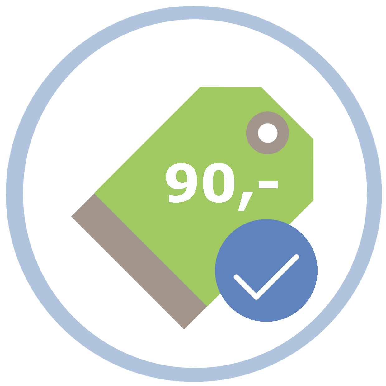 Tarief-90 Het tarief van een intake is 90 euro